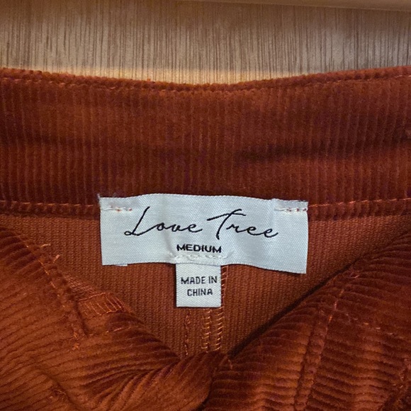 NWOT rust corduroy mini skirt - Picture 4 of 4